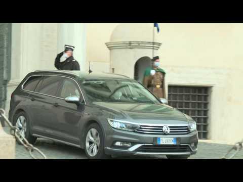Former ECB head Draghi leaves Italian presidential palace after conditionally agreed to form new government
