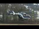 French helicopter takes off from base, day after deadly crash