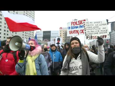 Poland: Anti-government protests for the anniversary of communist-era martial law crackdown