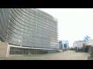 Images of the European Commission as UK and EU leaders due to review Brexit talks