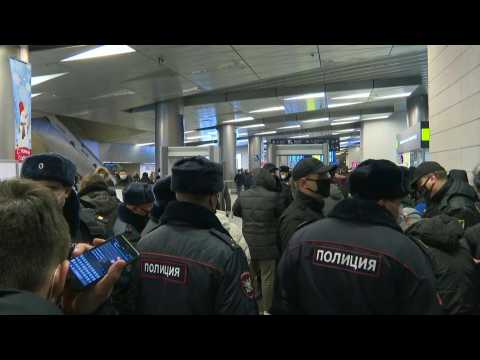 Moscow police in airport ahead of Kremlin critic Navalny's return