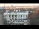 Dawn breaks over the White House on inauguration day