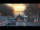 Heavy security outside Capitol ahead of Biden's inauguration