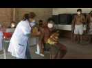 Guarani indigenous people receive Covid-19 shots in Brazil