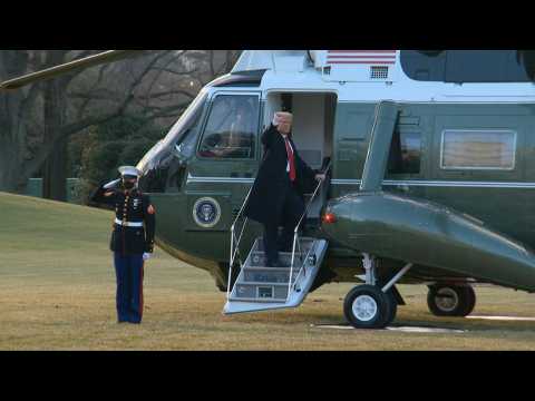 Trump leaves White House, skipping Biden inauguration