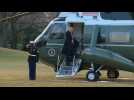 Trump leaves White House, skipping Biden inauguration