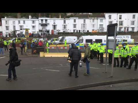 Scene at Port of Dover as travel set to resume after UK-French deal