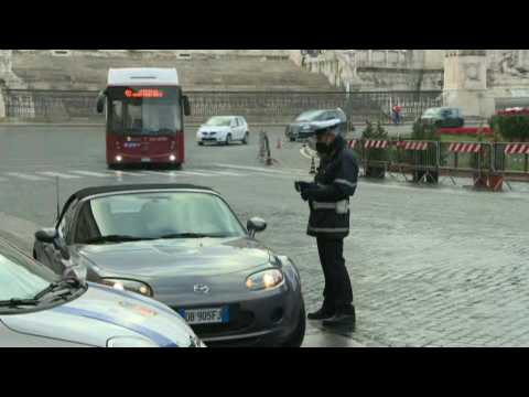 Italian police carry out checks amid partial lockdown