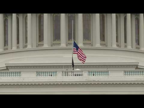 US flag lowered on Capitol after officer dies following clash with pro-Trump mob