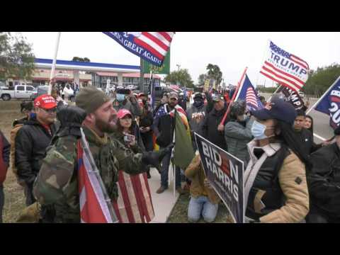 Tension between Biden and Trump supporters ahead of Texas rally