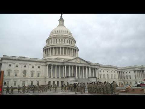 Tight security, including the National Guard at the US Capitol