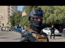 Security forces at site of rare suicide attack in central Baghdad