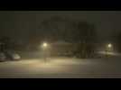 Heavy snowfall in Boston as major winter storm hits US east coast