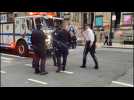 Police cordon off area outside New York church after shooting