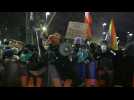 Protest in Warsaw as Poland implements near-total ban on abortion