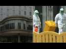 Wuhan: Images outside hotel as WHO team's quarantine expected to end