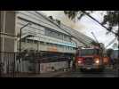 Chilean firefighters battle fire that forced hospital evacuation