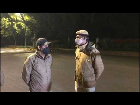 Security, media outside Israeli embassy in New Delhi after explosion