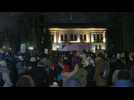 Protest in Warsaw against near-total ban on abortion