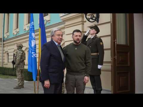 UN Chief Guterres meets Volodymyr Zelensky in Kyiv