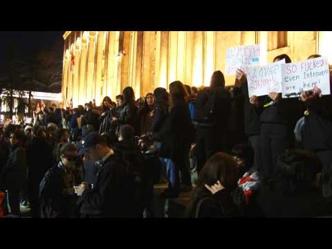 Thousands in Georgia rally against controversial bill