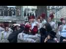 Ultra-Orthodox Jews celebrate Purim holiday in Jerusalem