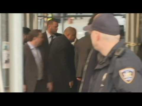 Manhattan district attorney arrives at office after Trump indictment