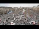 Place de la Republique in Paris before the start of the demonstration