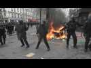 First clashes in the Parisian march against pension reform