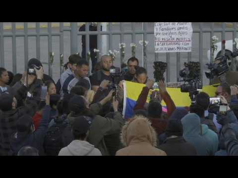 Vigil outside Mexican migrant centre where dozens died in fire