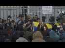 Vigil outside Mexican migrant centre where dozens died in fire