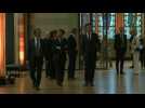 French president Emmanuel Macron visits Vermeer exhibition in Amsterdam