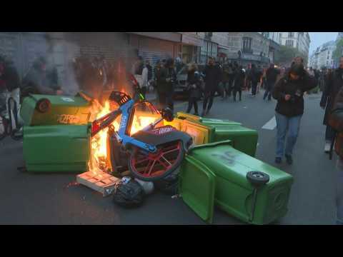 Tensions in Paris streets as Macron delivers address on pension reform