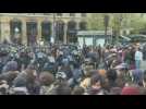 Pensions: riot police try to disperse the crowd on Place de la Bastille