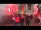 Protest outside Paris city hall after court approves Macron pension reform