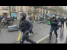 Demonstrators protest in streets of Paris after French court decision on pension reform