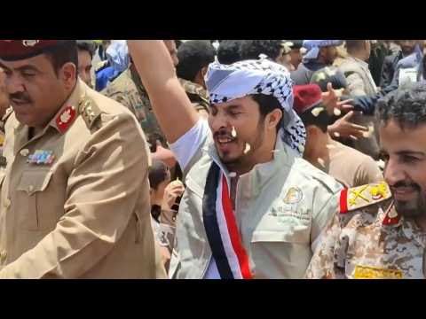 Plane carrying released Huthi prisoners arrives at Sanaa airport