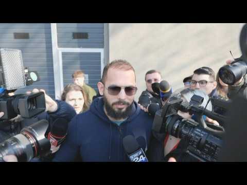 Andrew Tate questioned by prosecutors after move from detention to house arrest