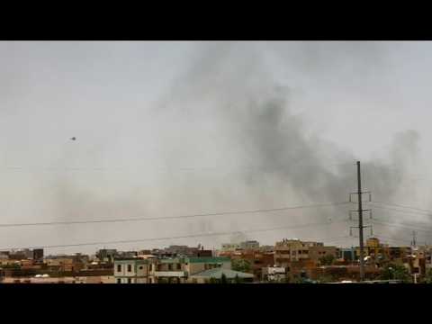 Military fighter jet flies over Sudan capital as regular army battles paramilitaries