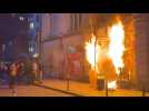 Police station burns during protests against French court decision on pension reform