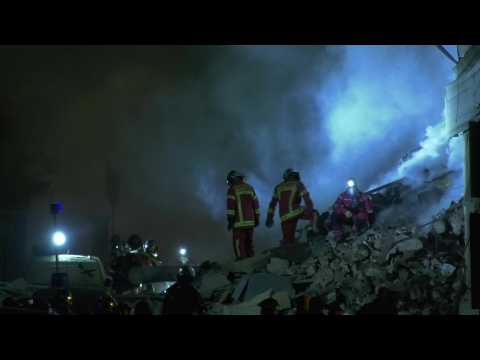 Rescuers search for victims after building collapse in France's Marseille