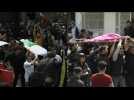 Bodies of two Islamic Jihad leaders carried outside Gaza morgue