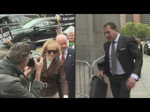 Trump accuser, lawyer arrive at court as decision looms in civil rape trial