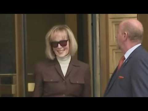 E. Jean Carroll exits court after Trump found liable for sexual abuse