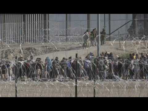 Scene at Mexico-US border ahead of expiration of Title 42