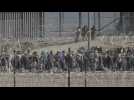 Scene at Mexico-US border ahead of expiration of Title 42