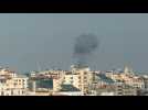 Smoke billows following renewed Israeli strikes on Gaza City