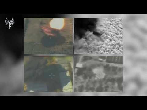 Israeli army releases footage of fresh airstrikes on Gaza