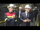 Macron visits an aluminium factory in Dunkirk, symbol of re-industrialisation