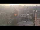 Islamic Jihad leader's house hit by an Israeli air strike in Gaza City